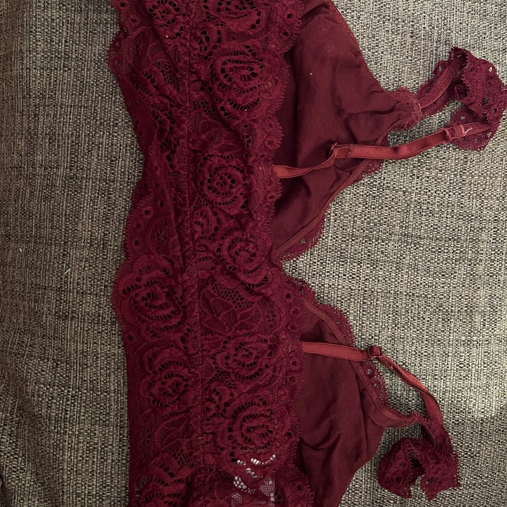 Maroon bralette